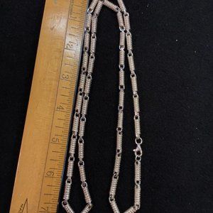 3 oz. Italian 925 Sterling Silver Barrel Chain 30" - Stunning!